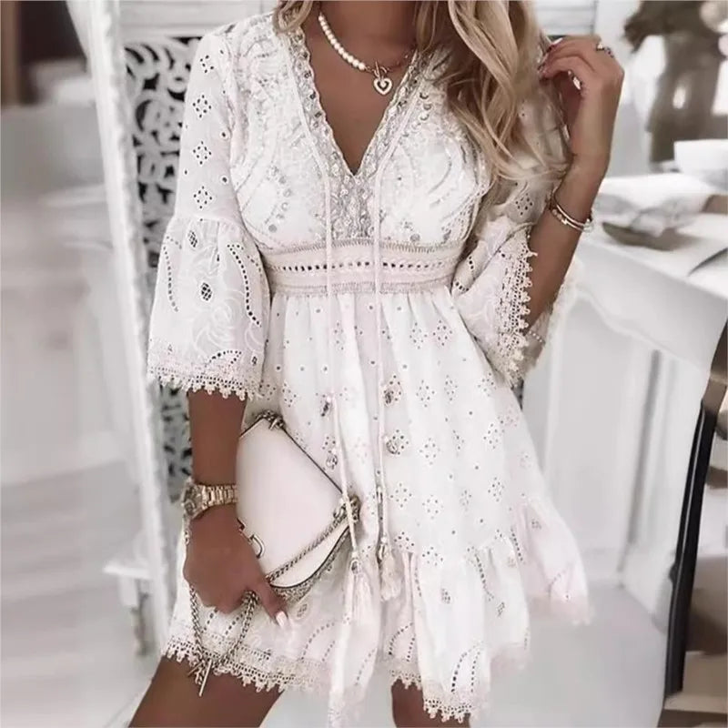 Karol - Vestido Corto estilo Ibicenco