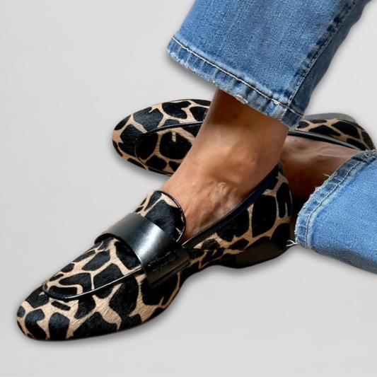 Nelly | Mocasines con estampado de Leopardo