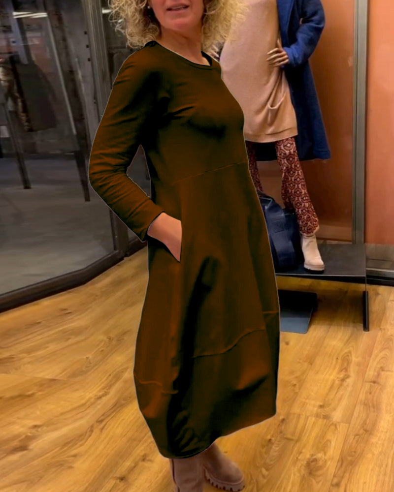 Mencía - Vestido Suelto con Bolsillos