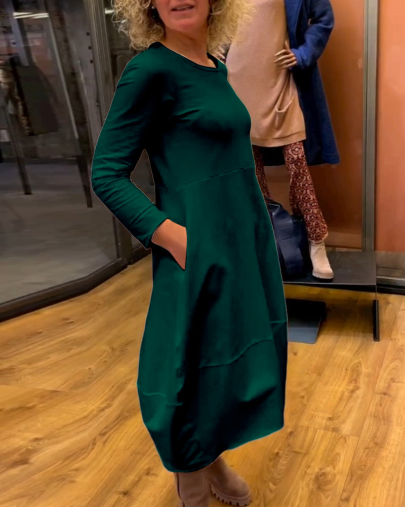 Mencía - Vestido Suelto con Bolsillos