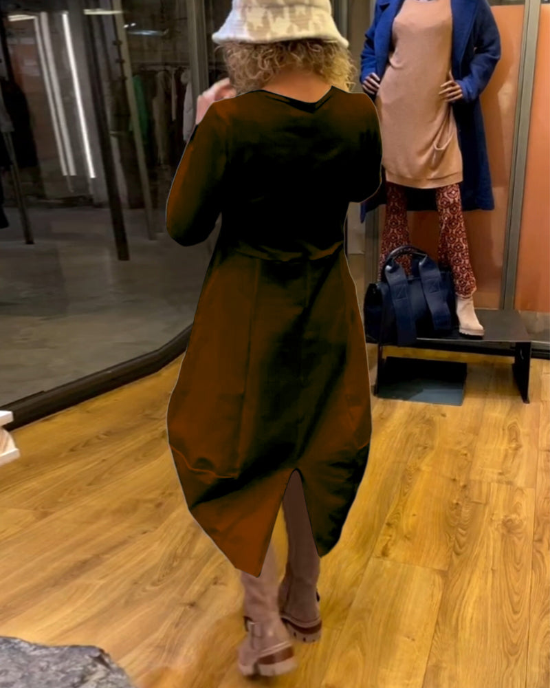 Mencía - Vestido Suelto con Bolsillos