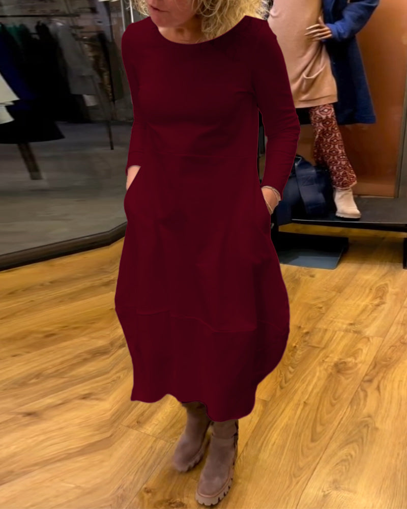 Mencía - Vestido Suelto con Bolsillos