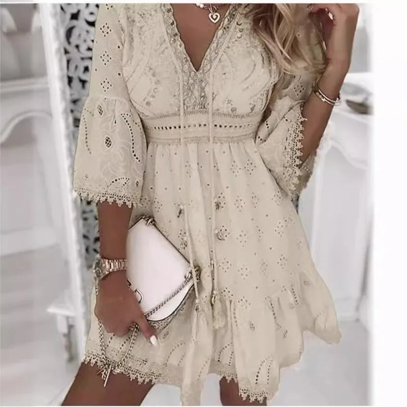 Karol - Vestido Corto estilo Ibicenco