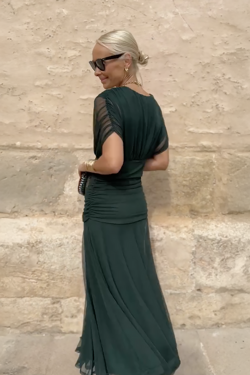 Almudena | Vestido Largo con Escote V