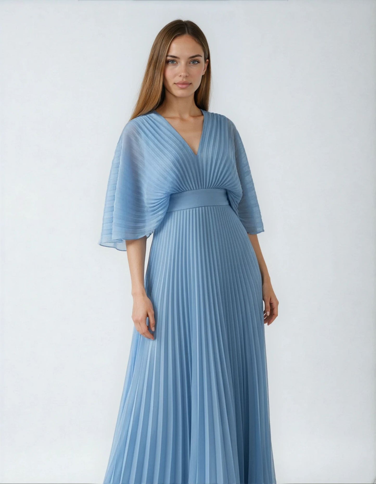 Olga - Vestido Clásico Plisado