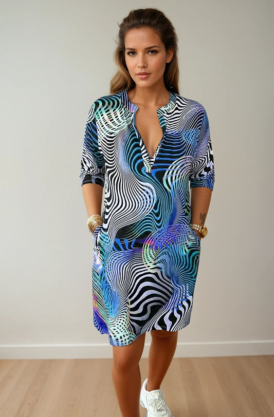 Rania - Vestido Suelto Cuello V