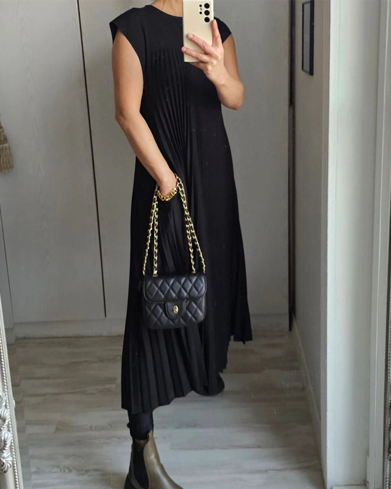 Iliana - Vestido Largo Plisado Elegante