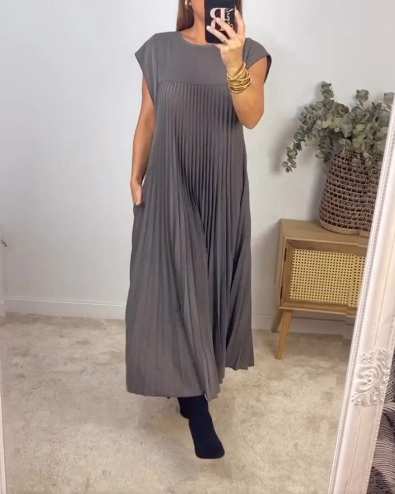 Iliana - Vestido Largo Plisado Elegante