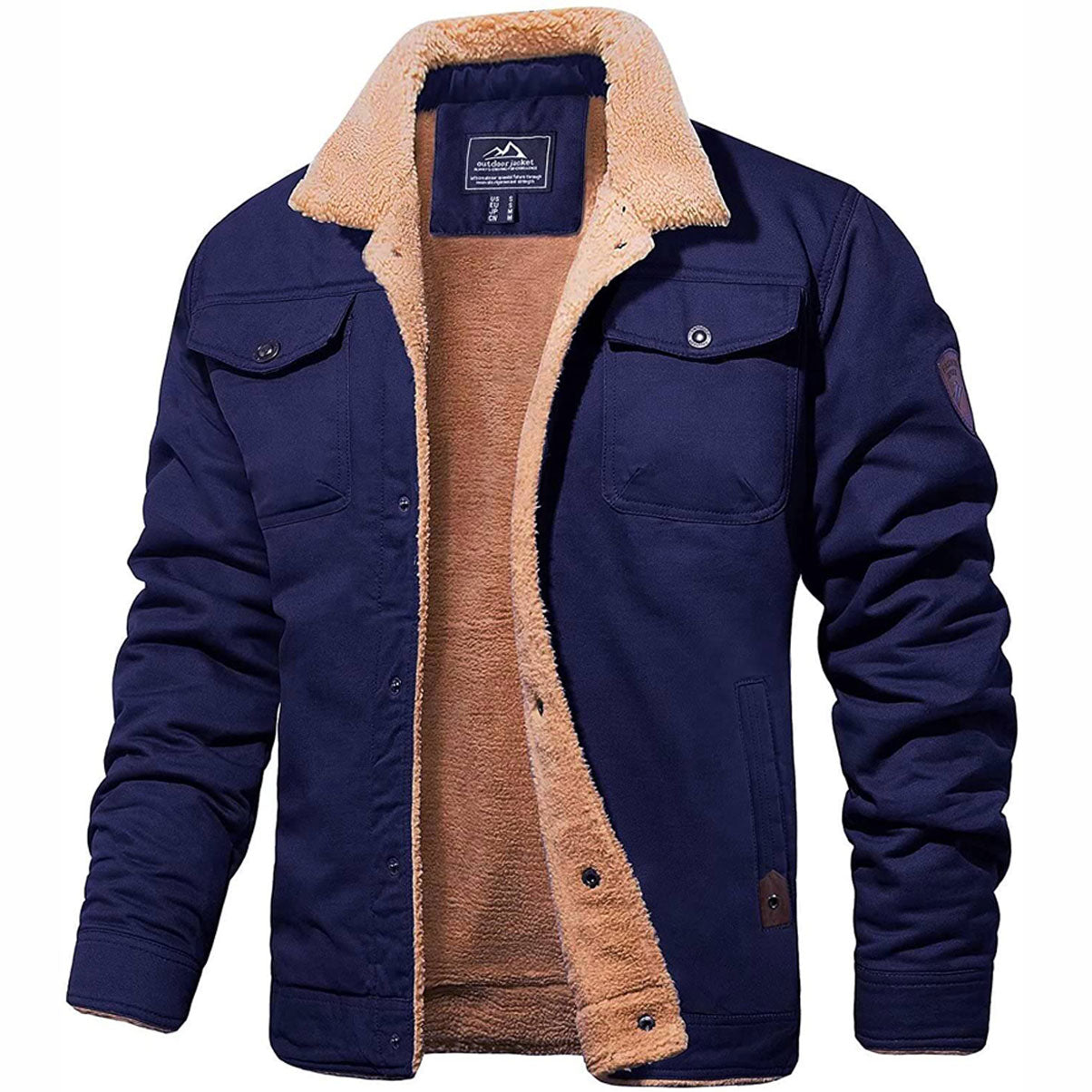 Sacha - Chaqueta forrada para Hombres Casual y Elegante
