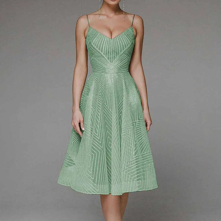 Teresa - Vestido elegante con espalda descubierta