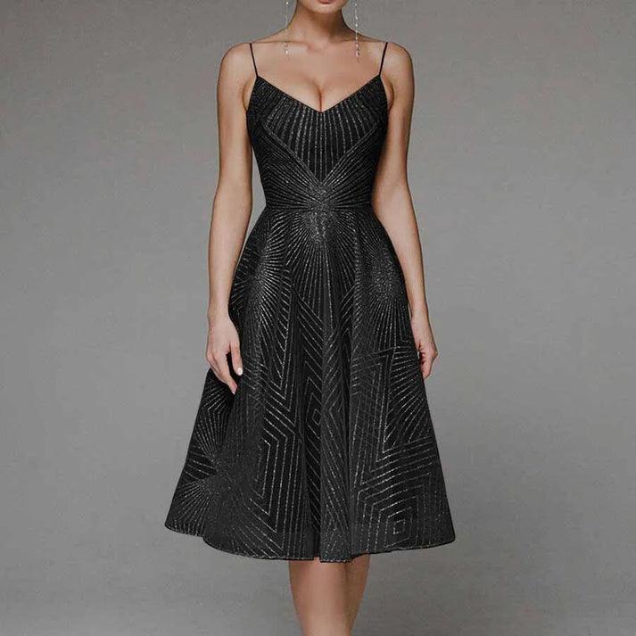 Teresa - Vestido elegante con espalda descubierta