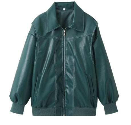 Ana - Chaqueta de Cuero Oversize