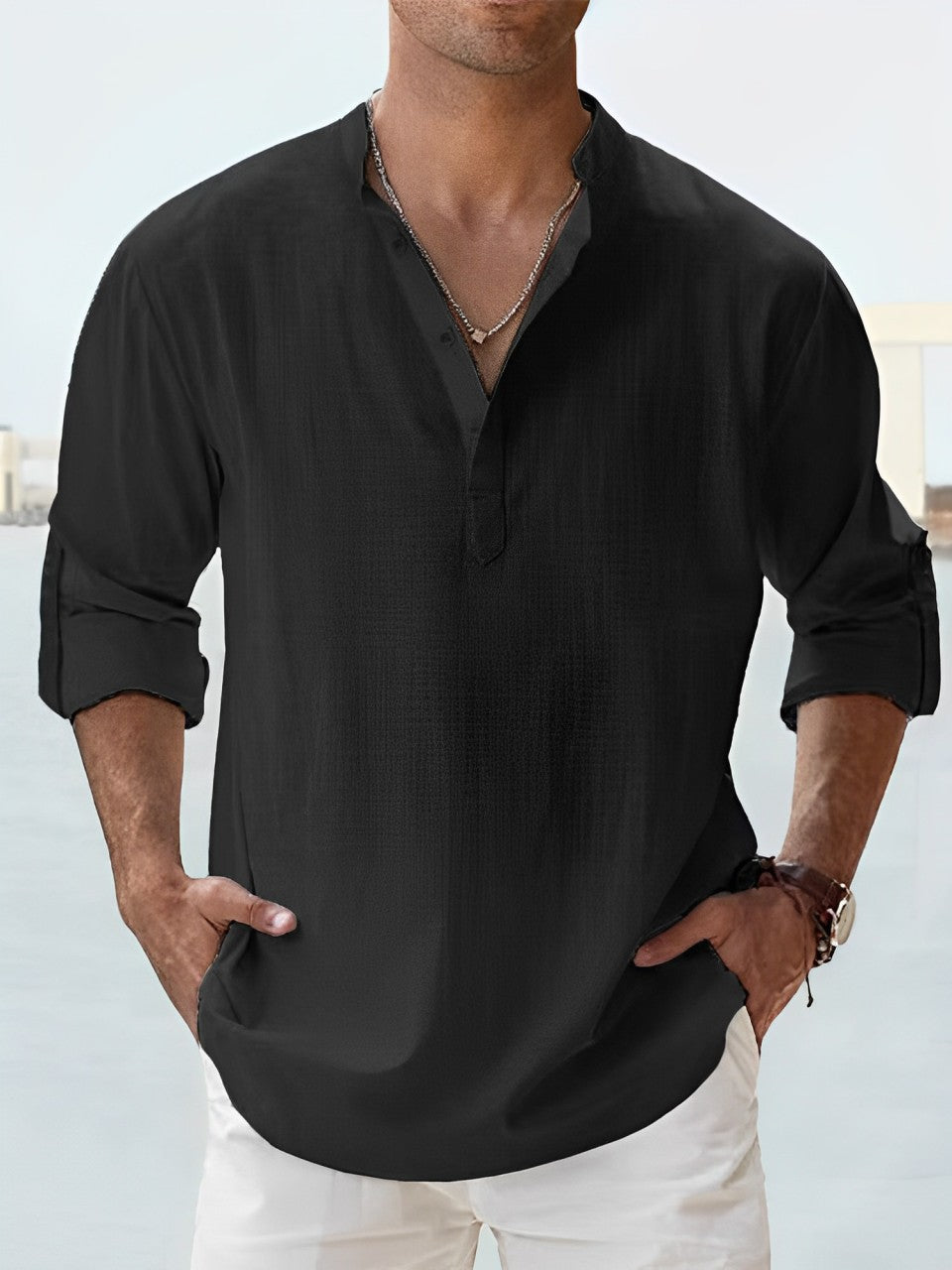 Evan - Camisa elegante de Lino