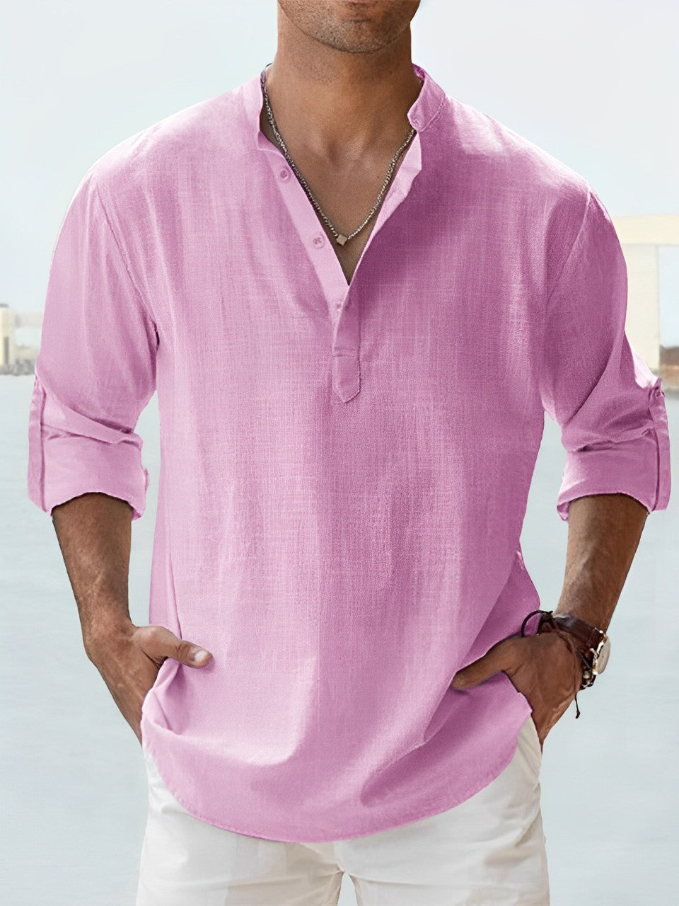 Evan - Camisa elegante de Lino