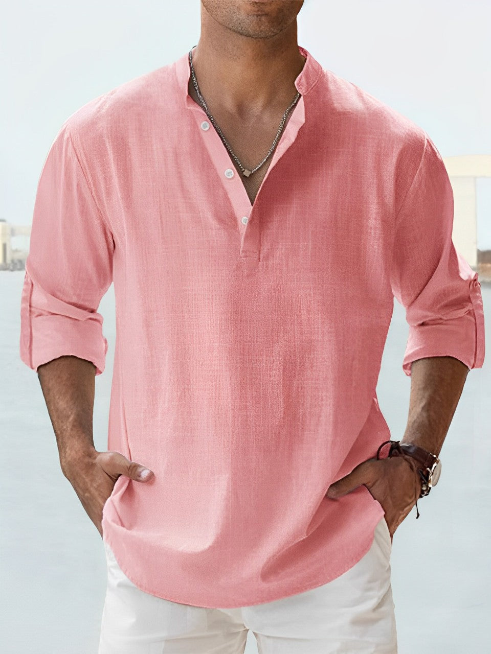 Evan - Camisa elegante de Lino