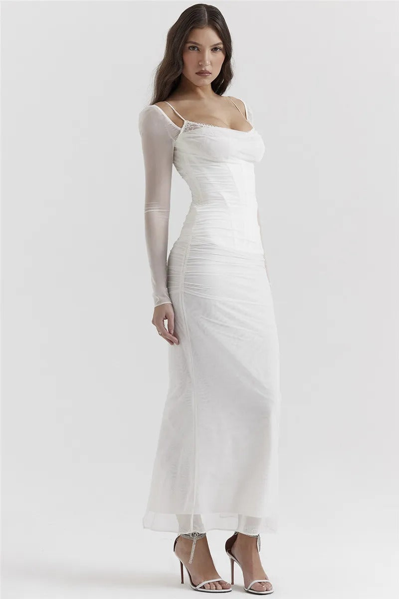 Romina - Vestido Largo con Glamour