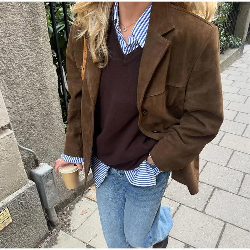 Ariana - Chaqueta Aterciopelada Elegante