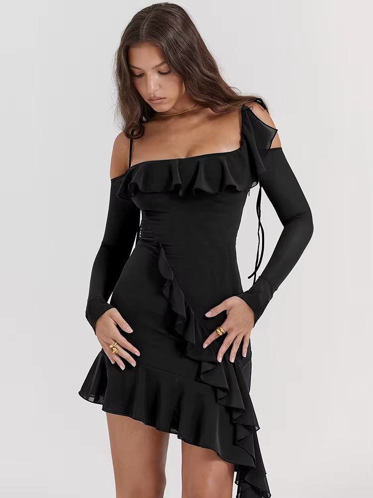 Rebeca - Vestido Corto con Volantes