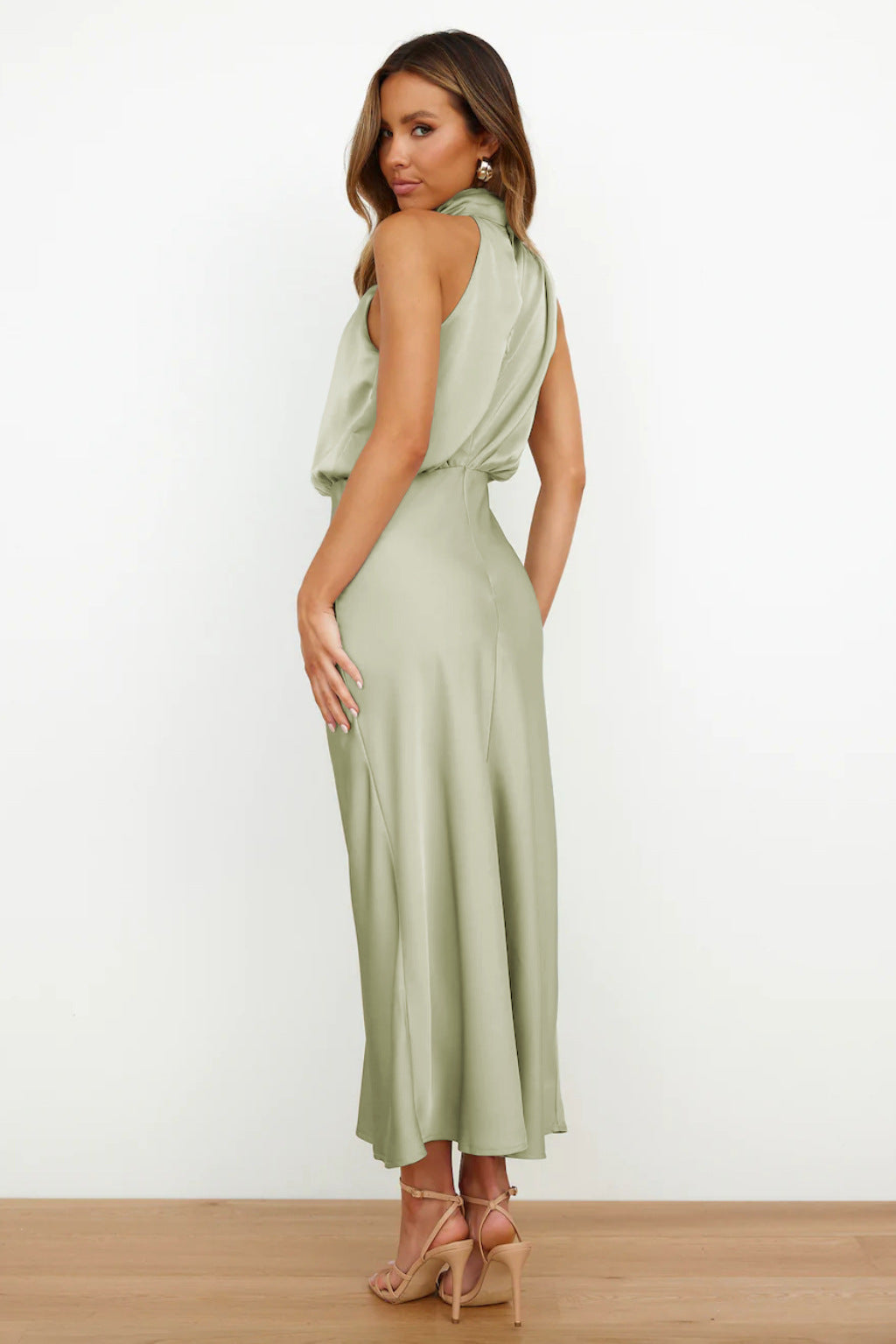 Catalina - Vestido largo satinado