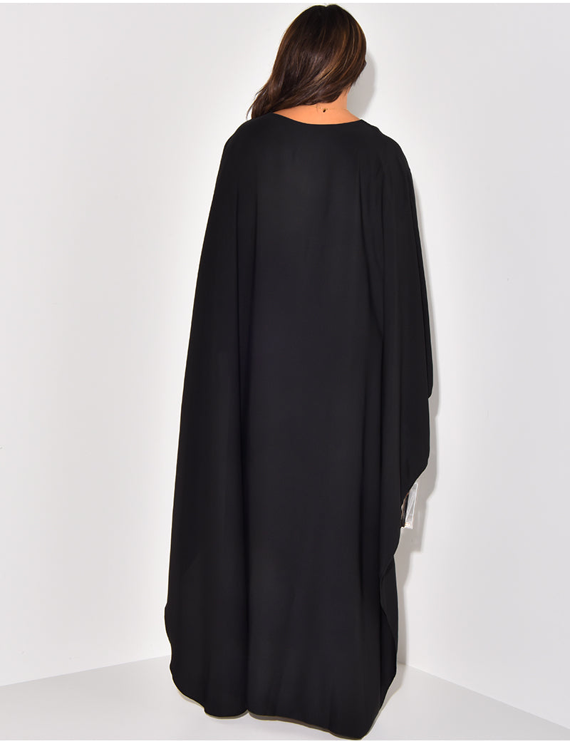 Salma - Vestido con Capa Fluida