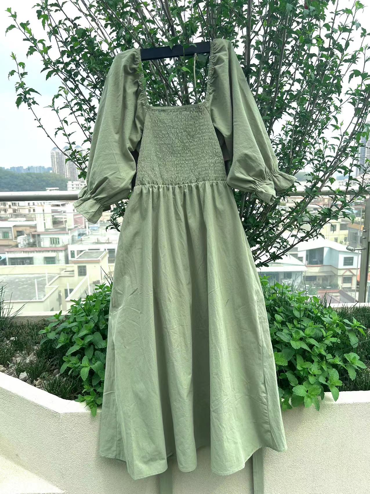 Mariah - Vestido Lazo y Manga Larga