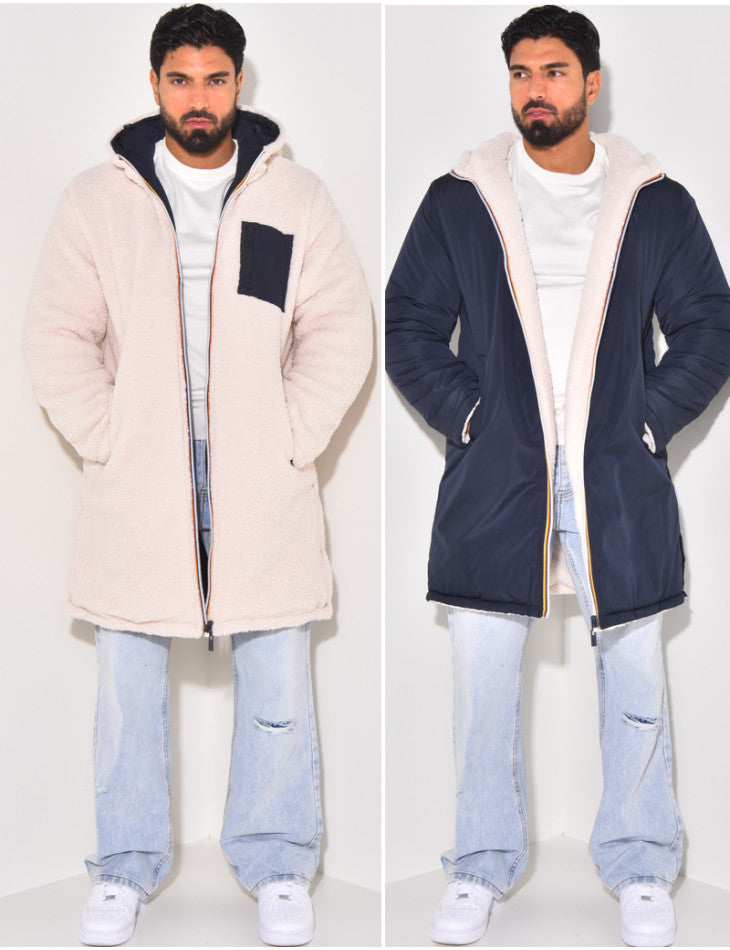 Arnoud | Warme casual lange jas