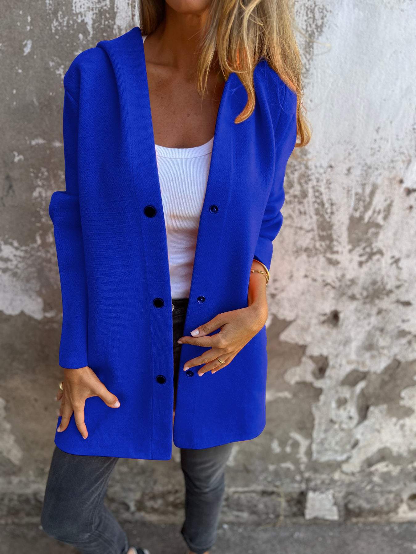 Carmen - Abrigo Casual con Capucha