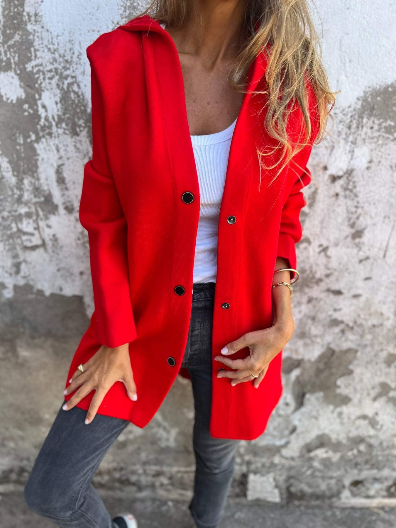 Carmen - Abrigo Casual con Capucha