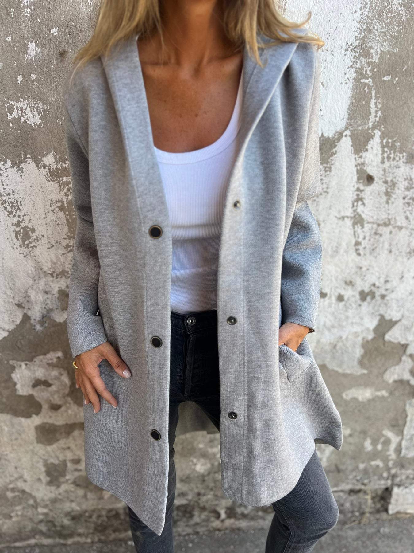 Carmen - Abrigo Casual con Capucha