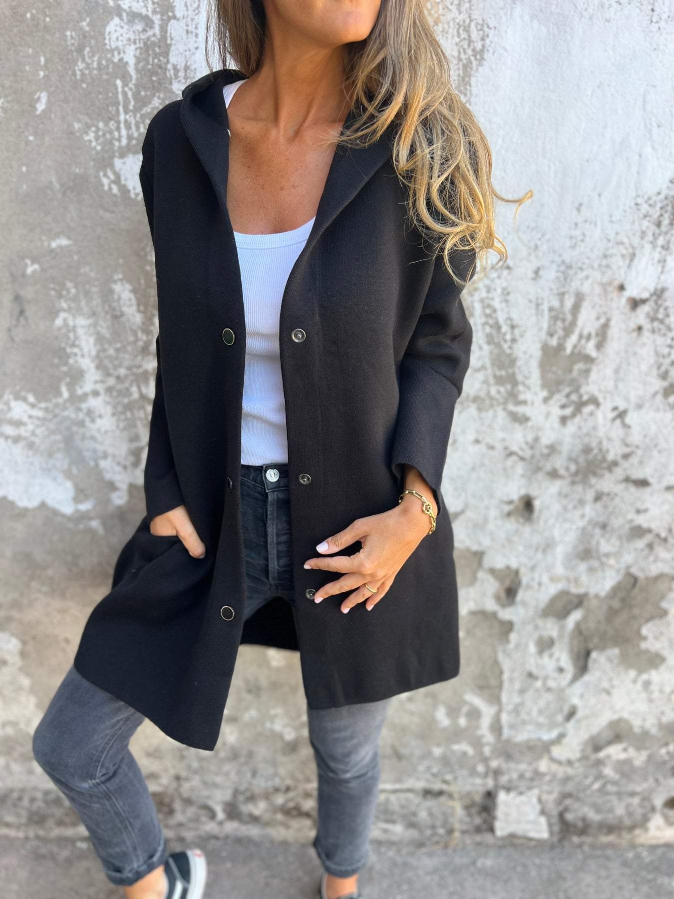 Carmen - Abrigo Casual con Capucha