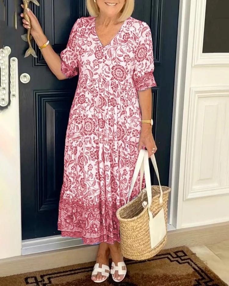 Paz - Vestido con Estampado Floral