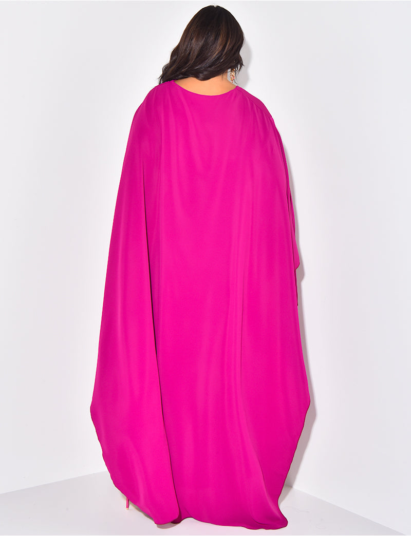 Salma - Vestido con Capa Fluida