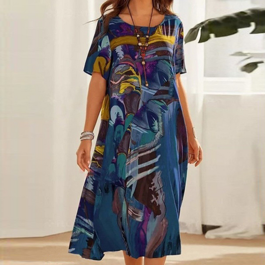 Juana - Vestido Colorido y Cómodo