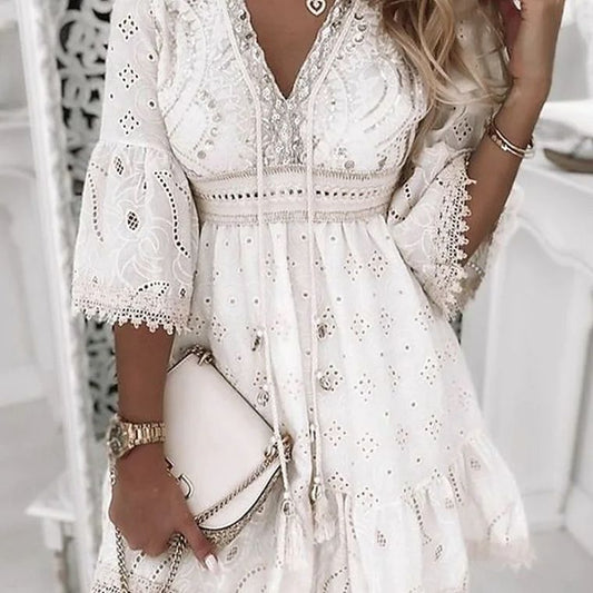 Karol - Vestido Corto estilo Ibicenco
