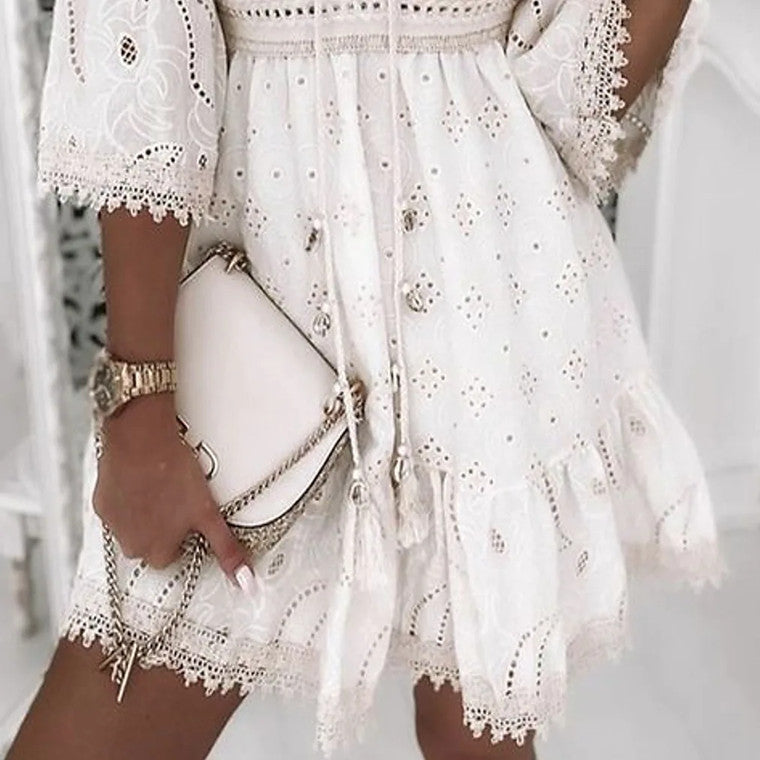 Karol - Vestido Corto estilo Ibicenco