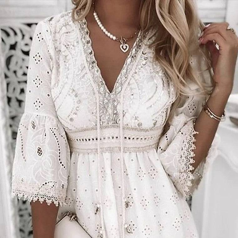 Karol - Vestido Corto estilo Ibicenco