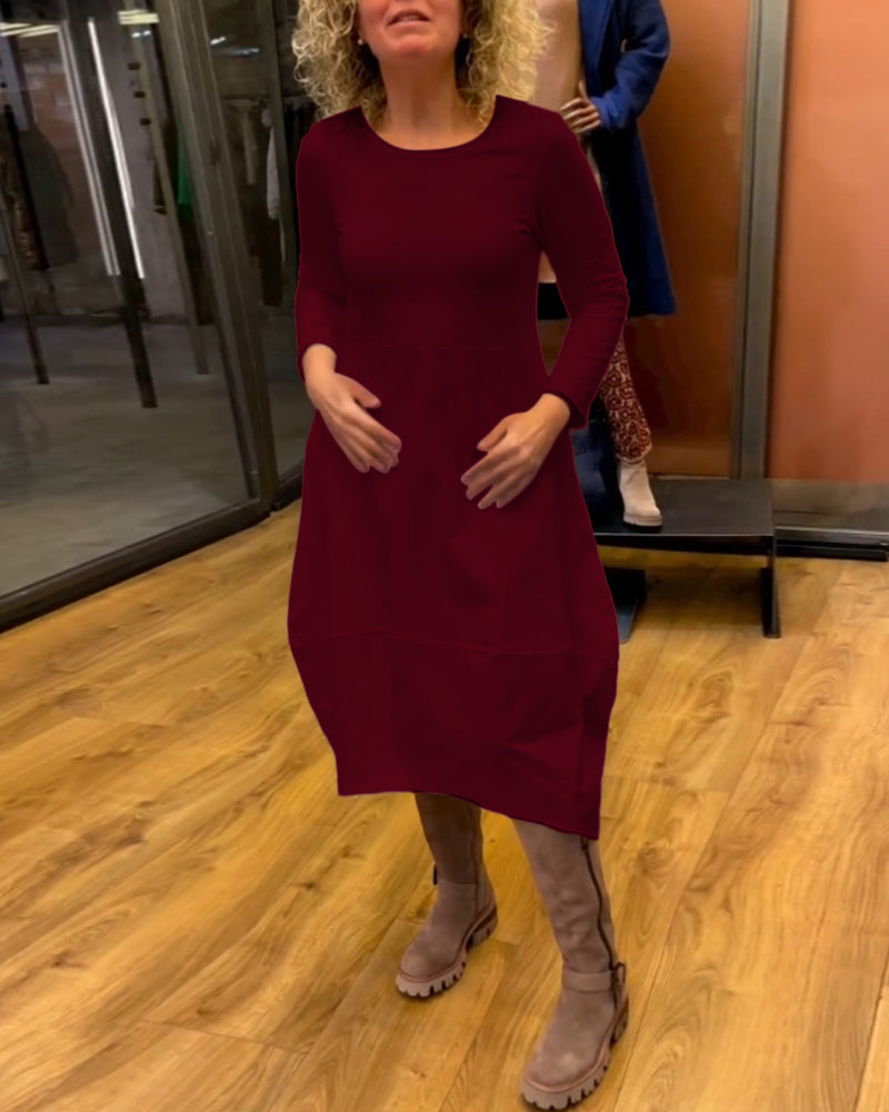 Mencía - Vestido Suelto con Bolsillos