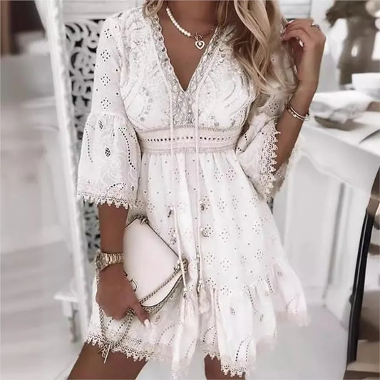 Karol - Vestido Corto estilo Ibicenco