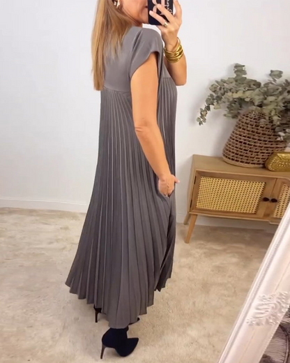 Iliana - Vestido Largo Plisado Elegante