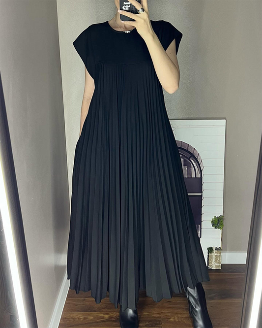 Iliana - Vestido Largo Plisado Elegante