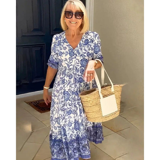 Paz - Vestido con Estampado Floral