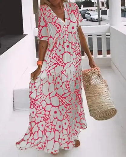 Gaia - Vestido de Verano Casual con Flores