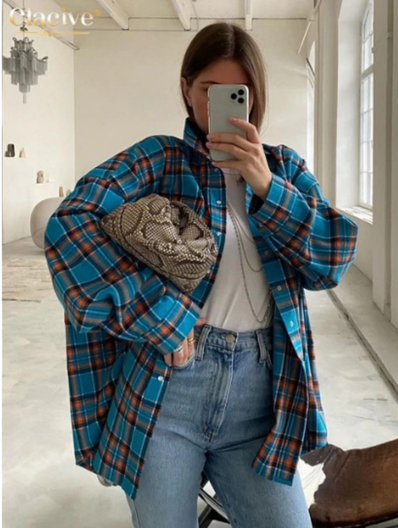 Nalani - Camisa Suelta de Cuadros