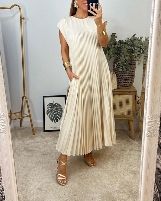 Iliana - Vestido Largo Plisado Elegante