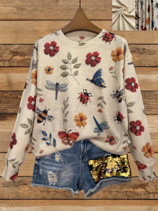 Agnes - Confortable Jersey Estampado Floral