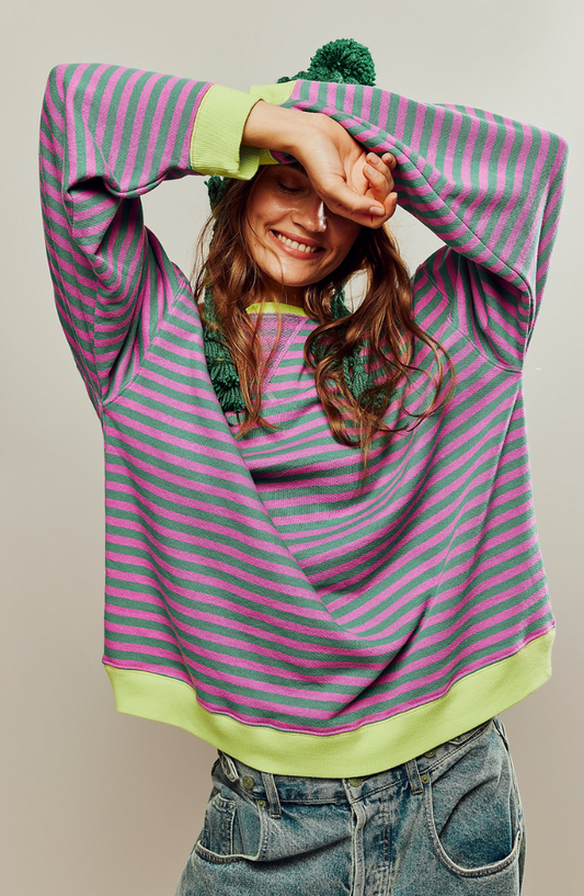 Marina - Jersey Oversize de Rayas