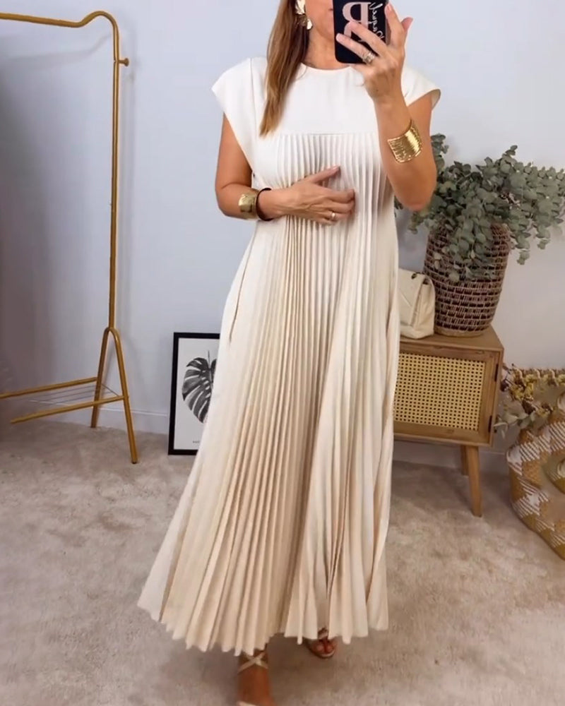 Iliana - Vestido Largo Plisado Elegante