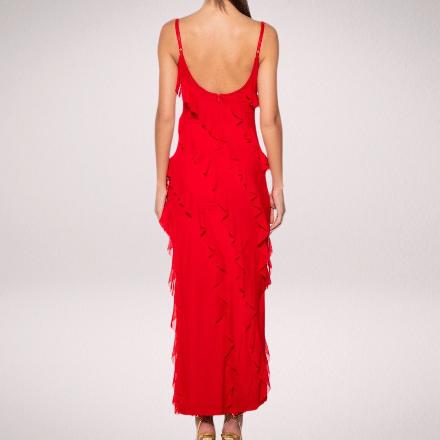 Violeta - Vestido Largo Elegante con Volantes