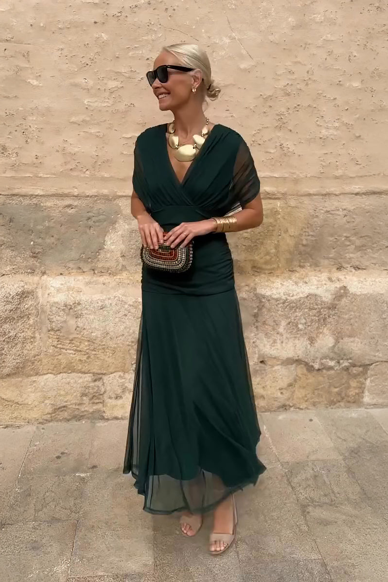 Almudena | Vestido Largo con Escote V