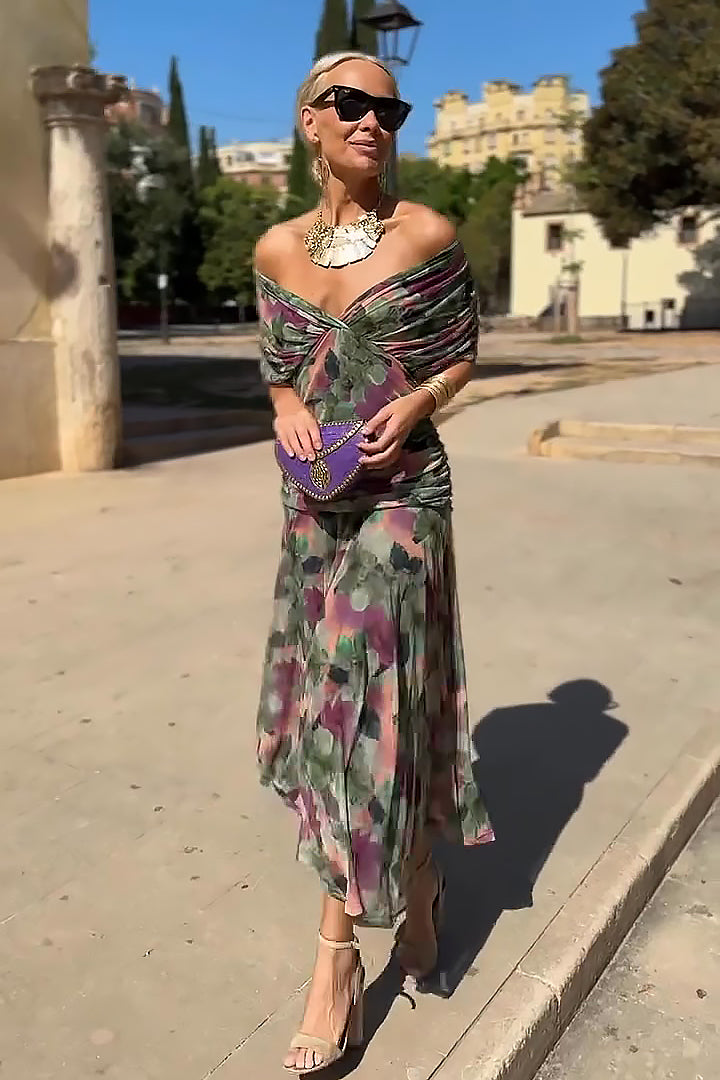 Almudena | Vestido Largo con Escote V